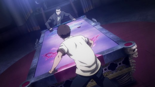 A game between two guests Tatsumi and Shimada.