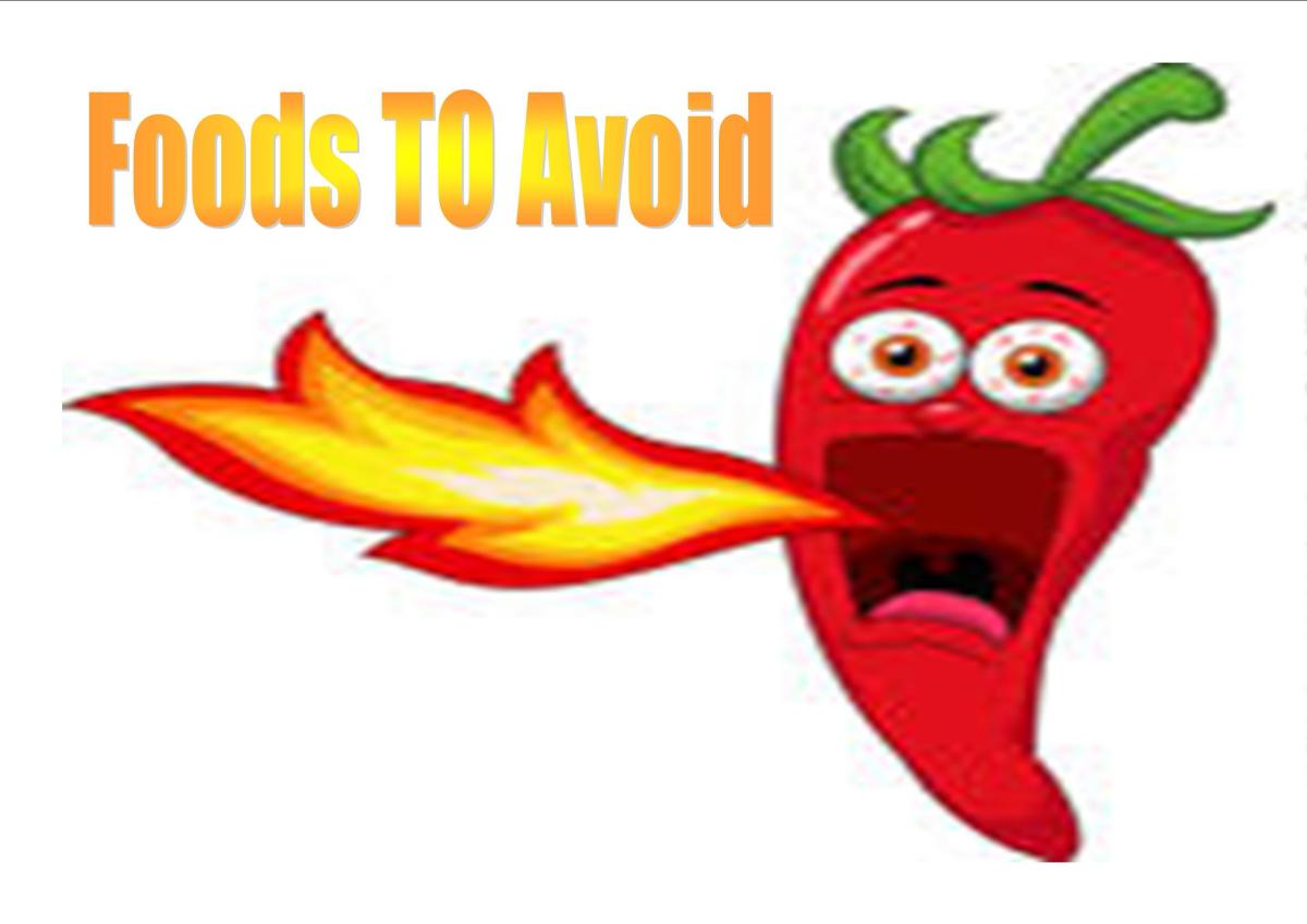 Foods to avoid