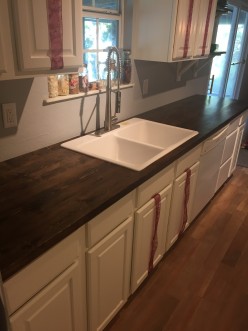Wood Kitchen Counters on a Budget