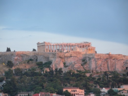 View of Acropolis, Parthenon Center