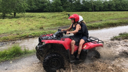 Go four wheeling at the volcano in Arenal