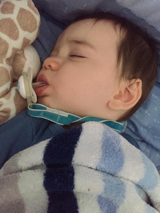 Side Note: Paci is a must for nap time.