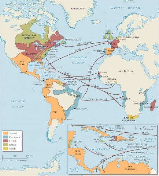 The Atlantic colonial trade system was the bedrock of European colonialism until the 19th century
