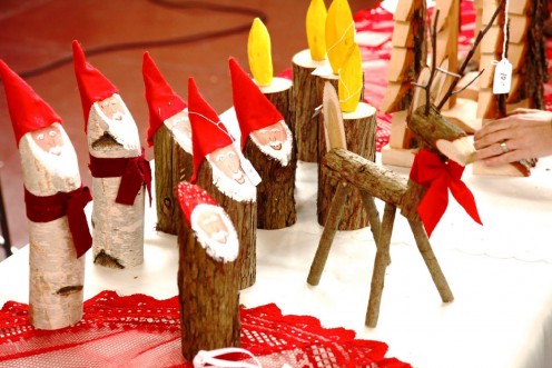 Some handmade wooden ornaments