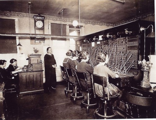 A typical 1890s Switchboard Exchange Setuup