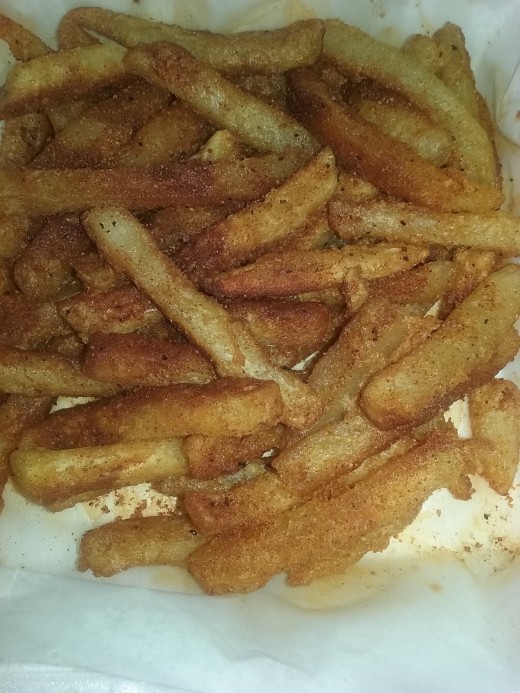 Cajun fries from Jamestown Oven and Grill restaurant 