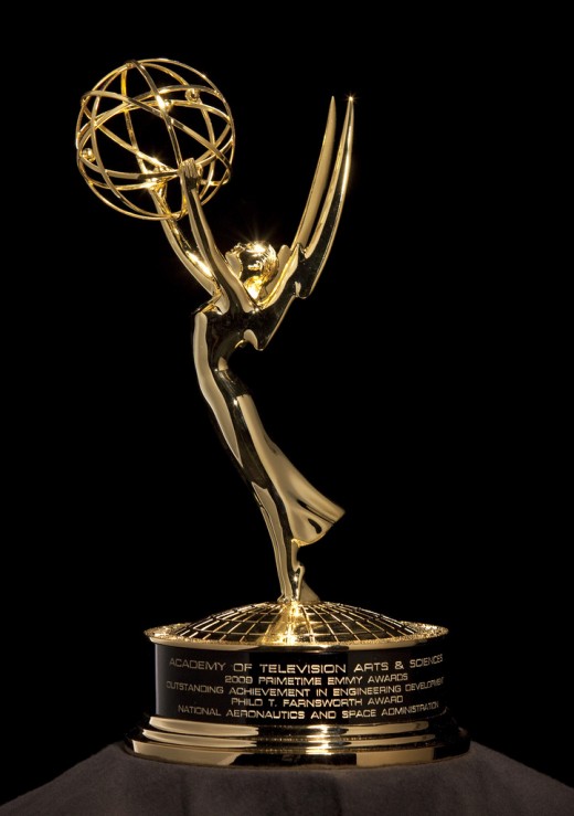 The golden trophy rewarded for the pop-culture friendly TV shows. 
