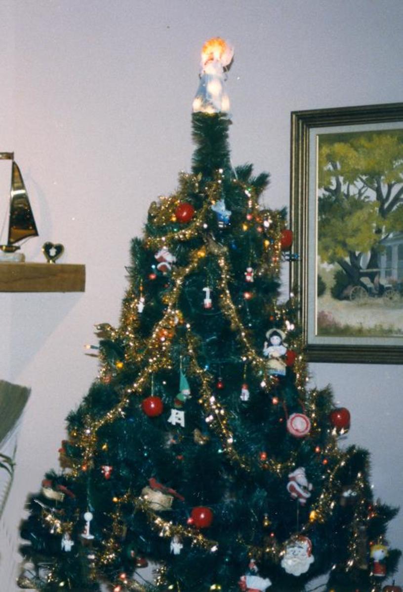 A traditional Christmas tree at my in-laws in New Orleans in the 1980's. Dottie loved to decorate and celebrate the holiday season.