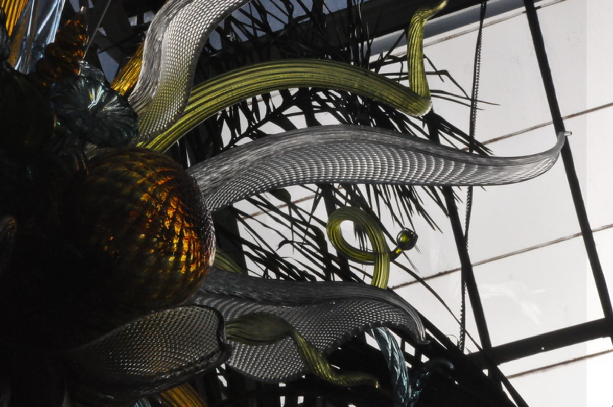 "Citron, Amber, and Teal Chandelier" 2009 (Detail) Conservatory