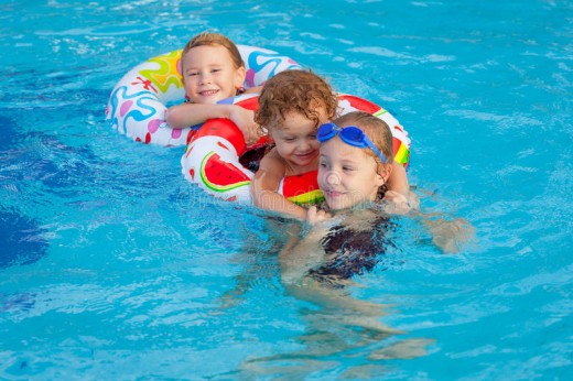 Enjoying water play