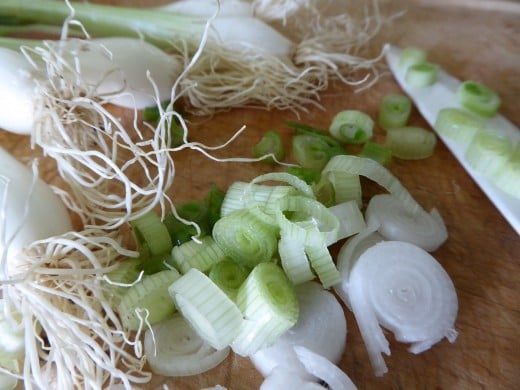 spring onions (aka green onions, scallions)