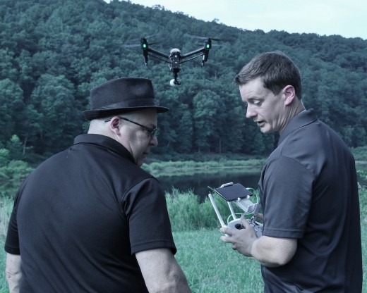 Frank Calo with Drone Operator, Ben George.