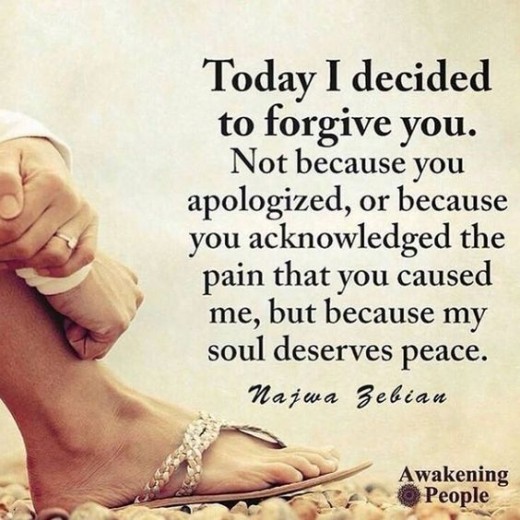 I forgive you.