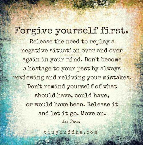 Forgive yourself