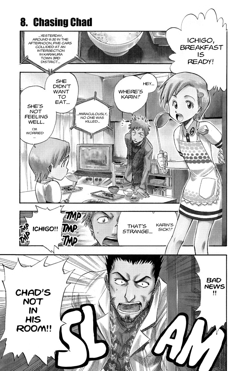 Ichigo's dad talking about Chad.
