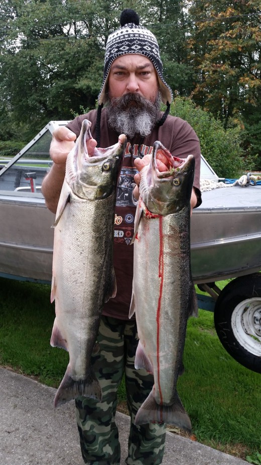 Silver (coho) caught by my nephew Brian