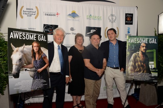 Jessee and Deborah Ring, Frank Calo and Cameron Ring at the Tryon International Film Festival.