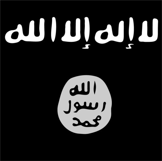 Islamic State flag:  A group who Anjem Choudary has praised.