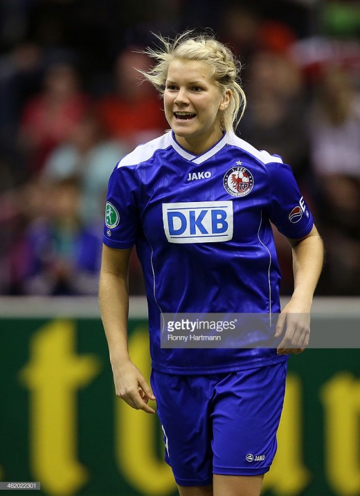 Hegerberg played between 2013 to 2014 at Turbine Potsdam