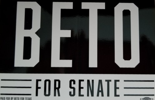 Beto signs were everywhere! Even in states outside of Texas. 