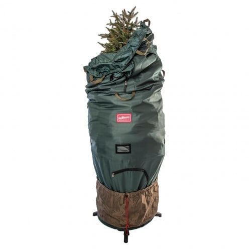 These upright tree bags make storage and assembly much easier.