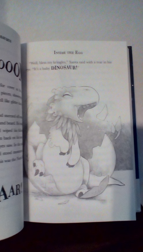The dinosaur hatches!
