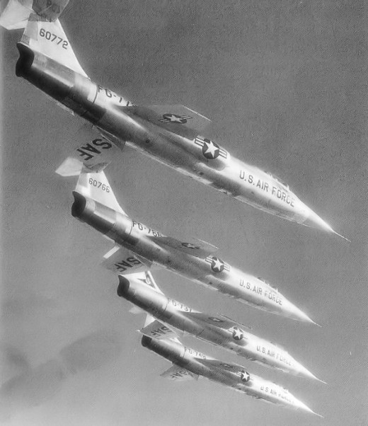 1958 - F-104As of the 84th FIS, Hamilton AFB CA. 