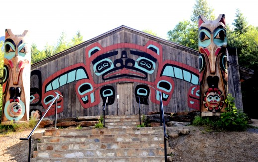 The Totem Heritage Center.  It is one of the world's largest collection of unrestored 19th century totem poles.