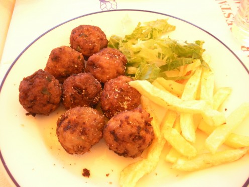 Even the fries were good, but this was a type of meatball if I am recalling correctly. If you know the official names of some of these foods, please let me know! Thanks so much.