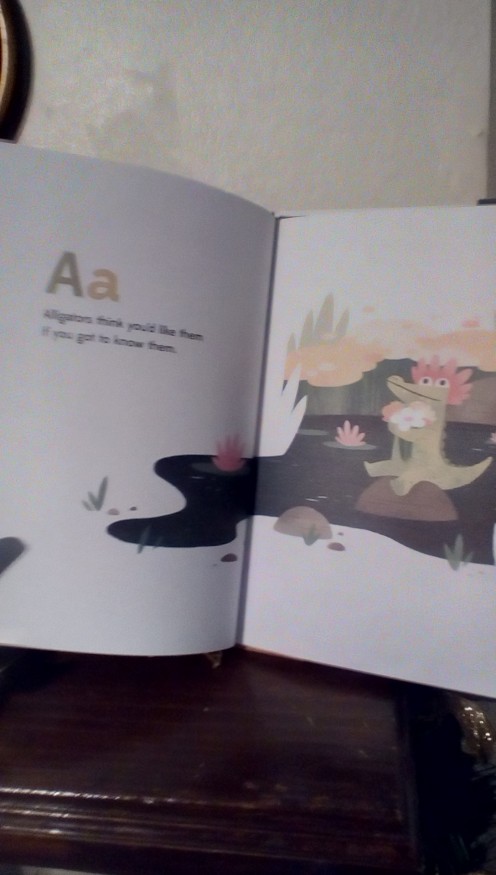 A for Alligator starts the alphabet