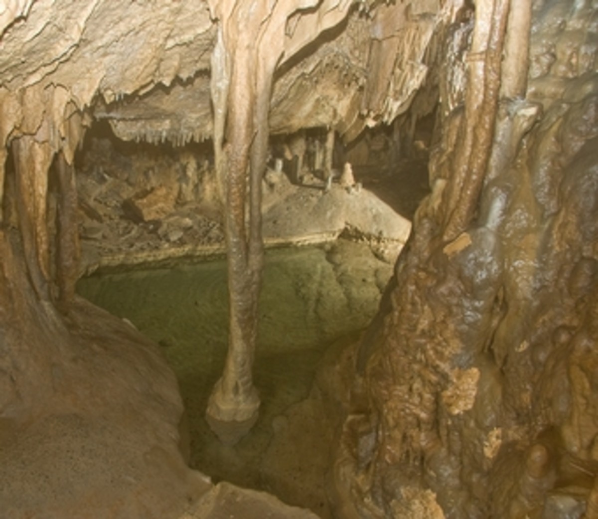 Some of the formations inside the Gap Cave.