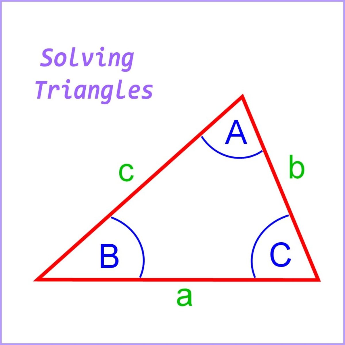 How To Calculate The Sides And Angles Of Triangles Owlcation