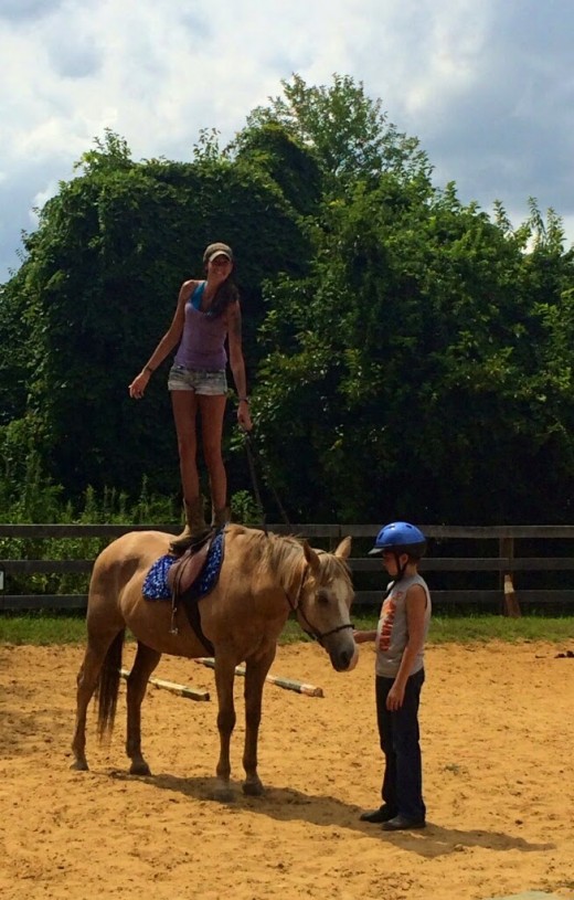 Trick horse Cory
