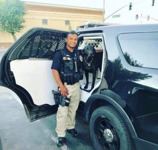 Family man, K-9 officer, and US citizen who immigrated legally, Ronin Singh.  Officer Singh was brutally murdered by an illegal alien the day after Christmas.