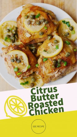 Citrus Butter Roasted Chicken Made Easy at Home