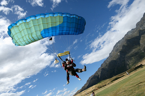 Charity skydiving can be exhilarating