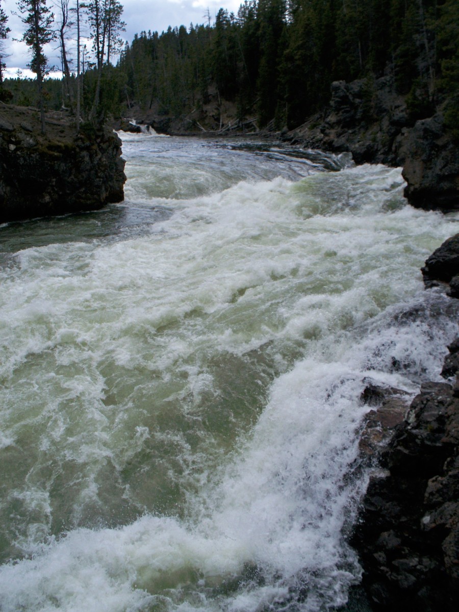Yellowstone River upstream from Upper Falls @ Yellowstone National Park