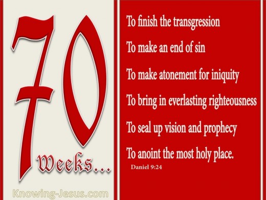 The 70th week belongs to Israel not the Bride.
