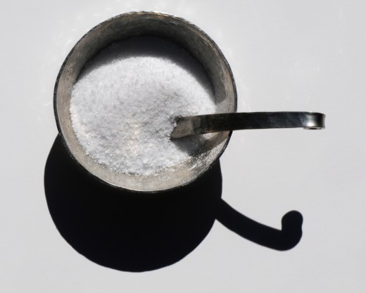 Salt is a good natural method cleansing. 