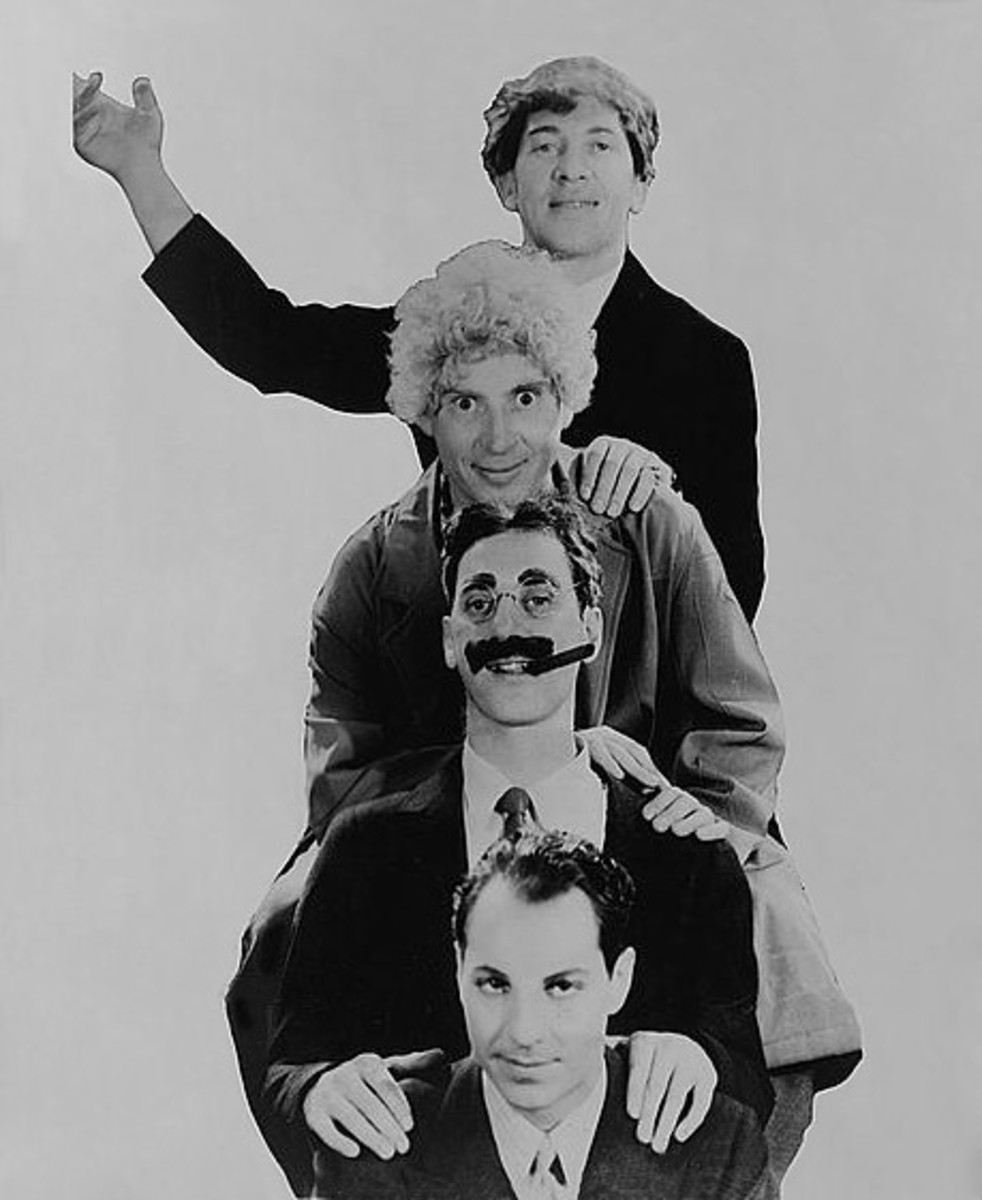 The wonderful Marx Brothers. Chico; Harpo; Groucho and Gummo.
