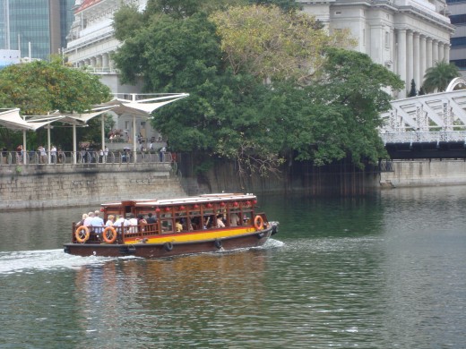 Boat ride in Singapore