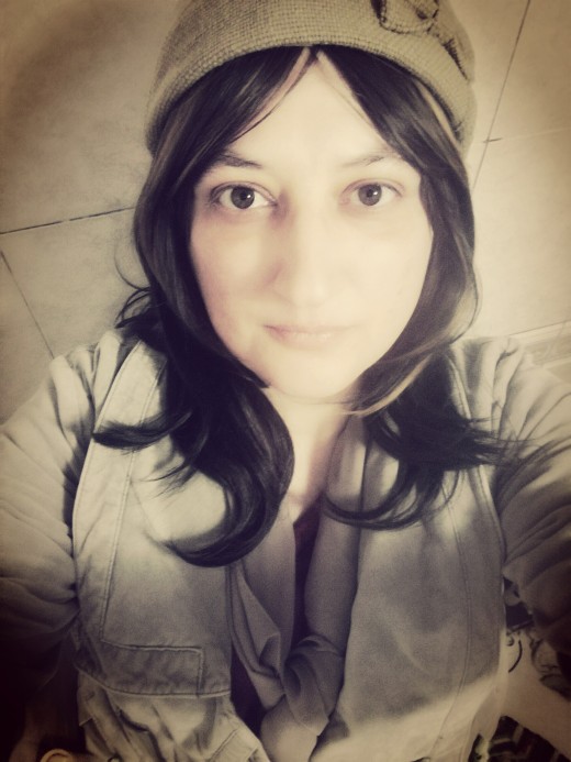 beret and wig