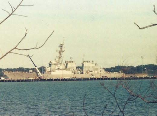 The USS Arleigh Burke at Norfolk, VA.