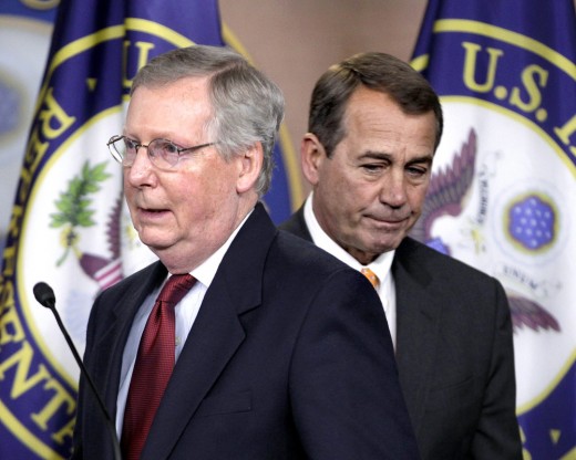 Mitch McConnell and John Boehner, at one time the most powerful men of the Republican Party