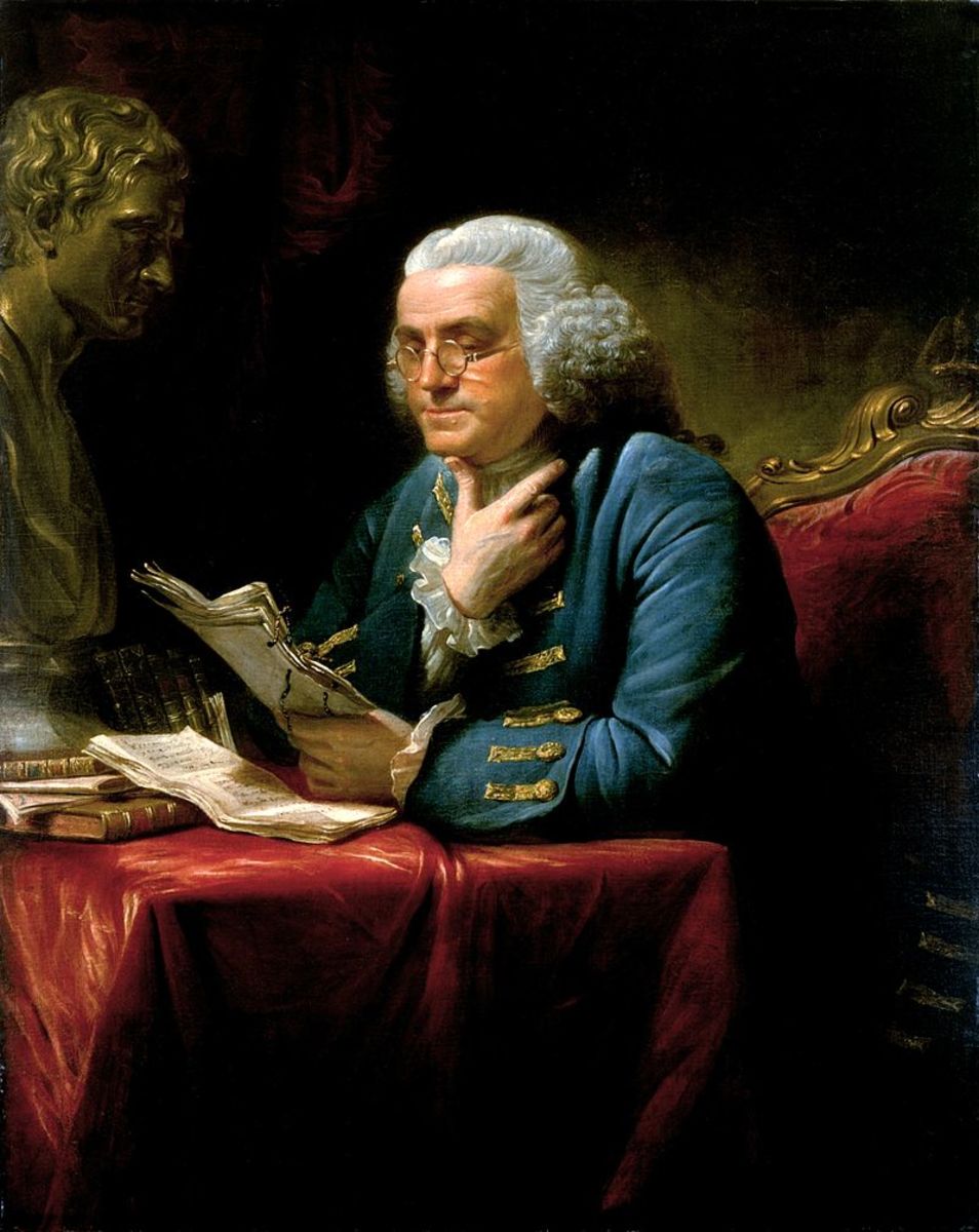 Benjamin Franklin in 1767.