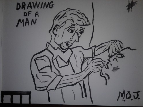 How to draw a man.