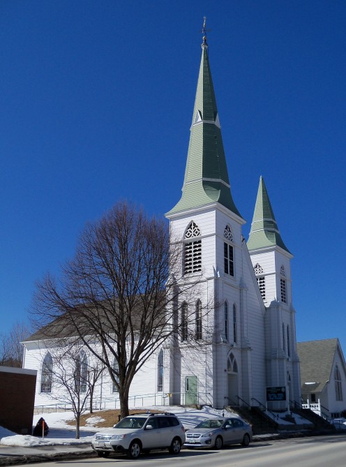 First Congregational Church in Littleton, New Hampshire, USA.