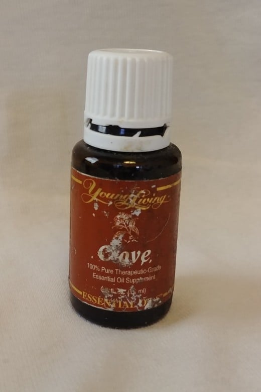 My VERY used bottle of Clove Essential Oil