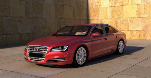 Red Audi S8