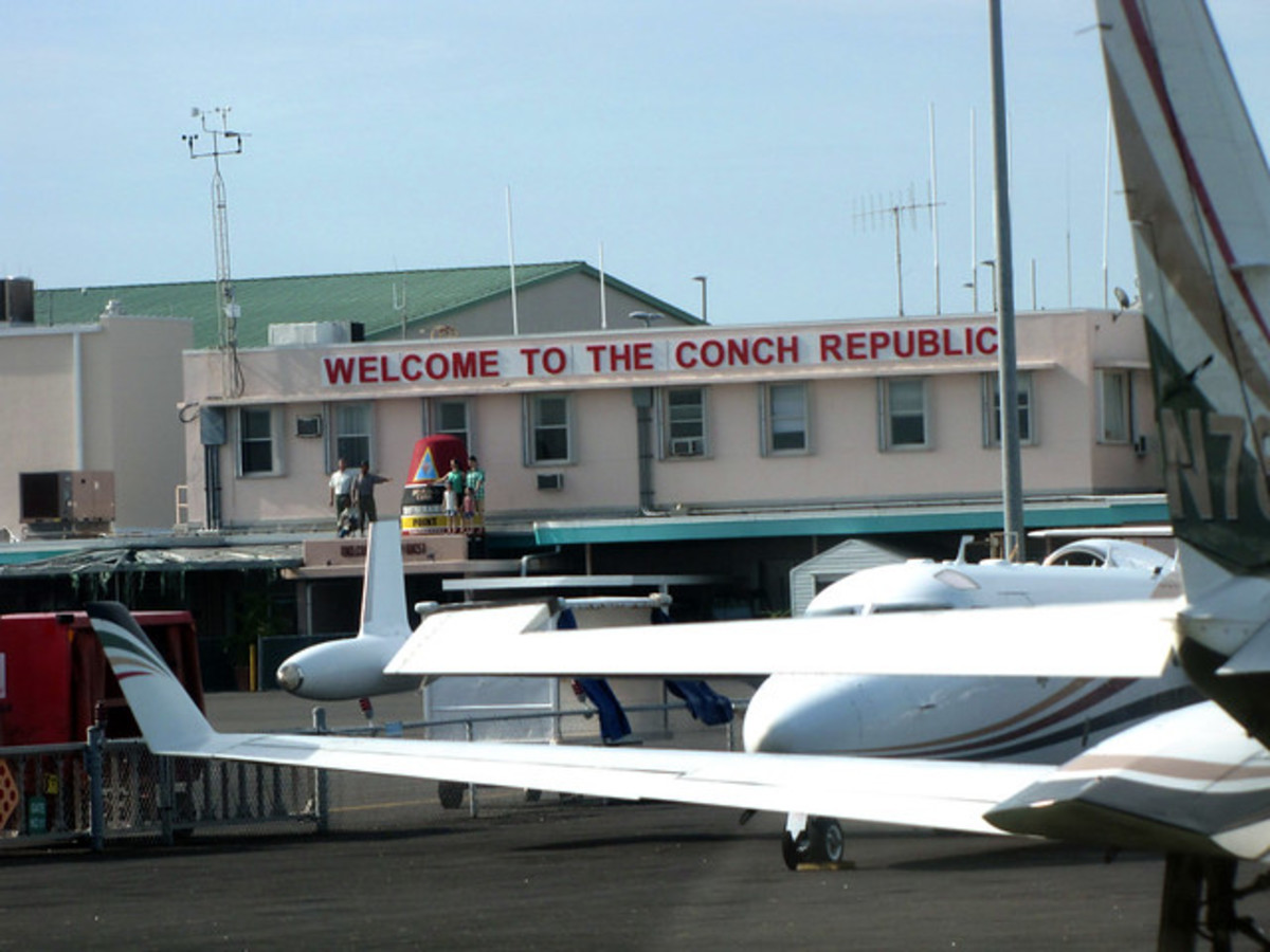 The Conch Republic Airport on Key West.